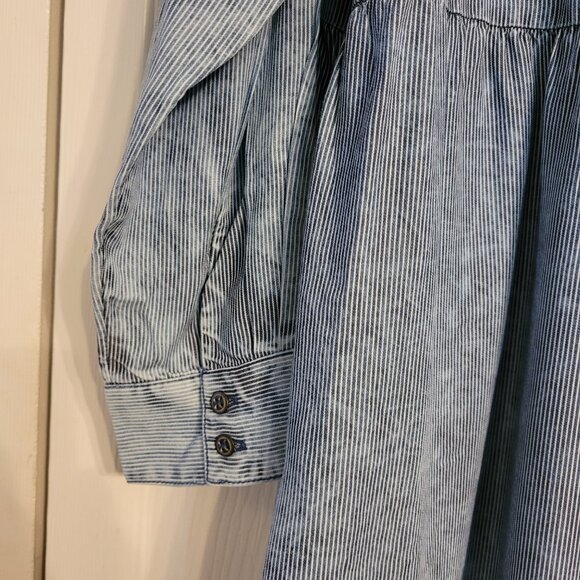 Coldwater Creek Mineral Wash Tencel Lyocell Chambray Maxi Dress - Picture 3 of 9